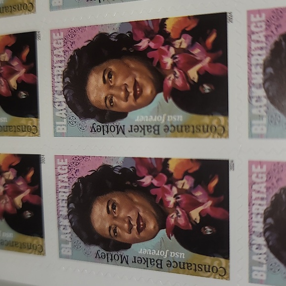 100 Black Heritage Stamp Series 2024 USPS Forever Stamps Constance Baker Motley - Picture 3 of 6